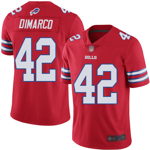 Men Buffalo Bills 42 Patrick DiMarco Limited Red Rush Vapor Untouchable NFL Jersey